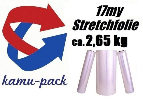 Preisvergleich Produktbild 6 x 17my Stretchfolie Verpackungsfolie 500mm x 300m, transparent