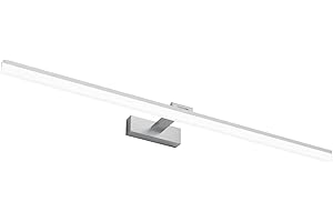 Klighten Lampada da Specchio 100CM, Lampada da Bagno 1560LM 28W IP44, Luce per Trucco Bianco Freddo 6000K, Applique da Specchio per Specchietti, Bagno, Camera da Letto (Senza Interruttore)
