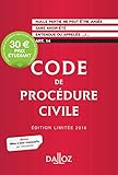Code de procédure civile 2016. Édition limitée - 107e éd.