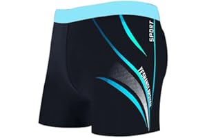 DULSPUE Costume da Bagno da Uomo a Tesa Larga Spa Costume da Bagno da Uomo Boxer Super Elasticizzato ad Asciugatura Rapida