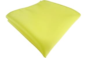 TigerTie - Fazzoletto da taschino in raso tinta unita – Panno poliestere – Dimensioni 26 x 26 cm