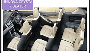 ACTC Car Seat Covers Grey Towel Type for Innova Crysta 7 Seater| Machine Washable Sweat Protector Car Seat Towel