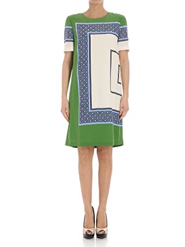 Tory Burch Womens 47115310 Green Silk Dress | Desertcart Cayman Islands