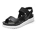 Produktbild Sandalen Damen Sommer Btruely RömischSchuhe Böhmen Schuhe Damen Flach Sandalen Mädchen Schuhe Flip Flops (40, Schwarz)