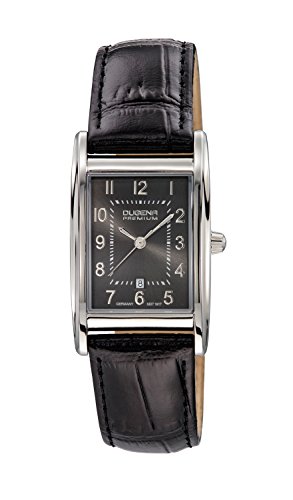 Dugena Damen-Armbanduhr Quadra Artdeco - Traditional Classic Analog Quarz Leder 7000125 Dugena Damen-Armbanduhr Quadra Artdeco - Traditional Classic Analog Quarz Leder 7000125
