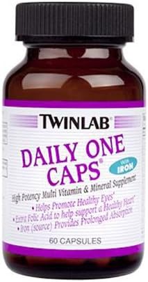 Twinlab Daily One Caps With Iron - 60 Capsules