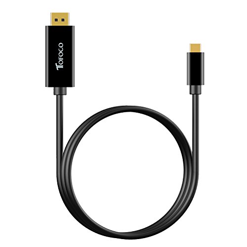 USB-C auf Displayport, TOFOCO 4K x 2K USB 3.1 Type-C (Thunderbolt 3 Compatible) zu DP UHD Kabel USB-C Male to DP Male Cable für Samsung Galaxy S8, S8 Plus, MacBook , ChromeBook Pixel – Schwarz - 6