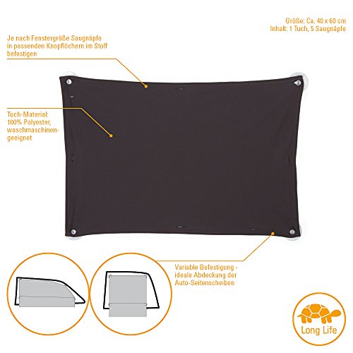 DIAGO Sonnentuch Auto, ebony - 4