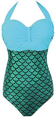 Lora Dew(TM) Women's One Piece Swimsuit Mermaid Bikini Plus Size Padded Monokini