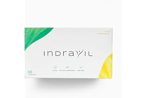 INDRAVIL Die Original 2024 DUO-Formel Unterstützung des Körpers mit Spirulina-Pulver, Inulin-Pulver, Garcinia Cambogia, L-Carnitin, L-Arginin & Zink, 60 Kapseln (1 Packung)