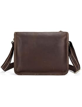Männer Leder Schultertasche Messenger Bag Messenger Bag Retro Style Herren Tasche