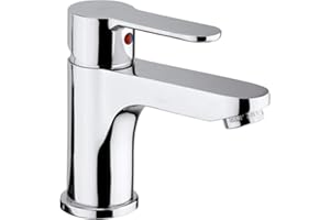 Paffoni Blu075 Rubinetto Miscelatore Per Lavabo Con Piletta 1" 1/4, Ottone Cromato