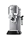De'Longhi EC 685.M Dedica Siebträgerespressomaschine (15 bar, 1l, Vollmetallgehäuse, Schnelles Aufheizen, Temperaturkontrolle, Professionelle Milchaufschäumdüse, E.S.E.-Pads) silber
