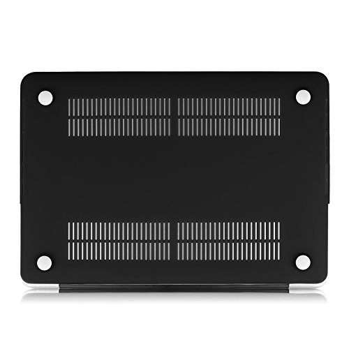 Fintie MacBook Pro 15 Hülle 2016 – Ultra Slim Hochwertige Matt Gummierte Hartschale Tasche Schutzhülle Snap Case für NEUESTE 15-zoll MacBook Pro 15″ (2016 Freisetzung) A1707 mit Touch Bar and Touch ID, Schwarz - 8