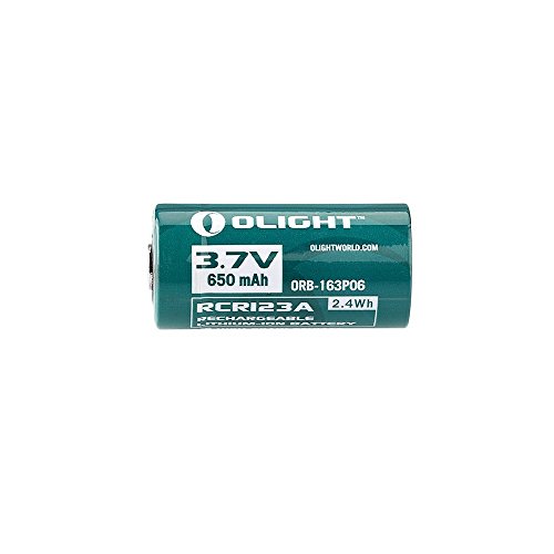 Olight® 16340 RCR123A Akkus Lithium-ion wiederaufladbar Batterie 3.7V 650mAh – 2-er Pack (original und geschützt) - 4