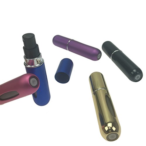 comprare on line Silver-river Mini 5 ml Vuoto in alluminio Profumo Atomizzatore ricaricabile da viaggio bottiglia di 5 Pz prezzo