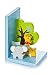 3D Safari Theme Wooden Bookends & Triple Coat Hooks Wall Hooks for Boys or Girls Nursery or Bedroom