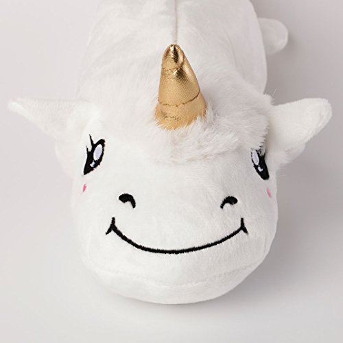 Katara 1825 Estuche Escolar de Peluche Plumier de L  pices Unicornio  Blanco