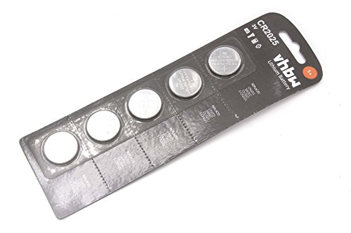 Preisvergleich Produktbild vhbw 50x CR2025 Knopfzelle Lithium Batterien (3V) - 50er Packung