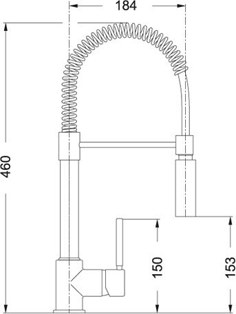 Franke Coxy Küchenarmatur Hochdruckarmatur Einhebelmischer massive Edelstahlgehäuse flexibler Auslauf mit Brausefunktion, hartverchromt, 115.0185.417 - 4