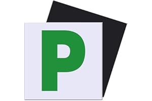 Caremore 2 Pack Magnetic P Plates for Cars, Detachable L Plates with Strong Adhesive for New Drivers,Detachable Magnetic P Plates.