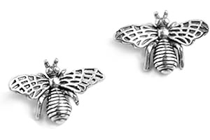 FARRYDREAM SLUYNZ - Pendientes de plata de ley 925 con diseño de abeja para mujeres, adolescentes y niñas