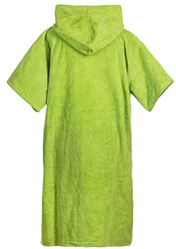 Atlantic Shore | Surf Poncho ➤ Bademantel / Umziehhilfe aus hochwertiger Baumwolle ➤ Green - 2