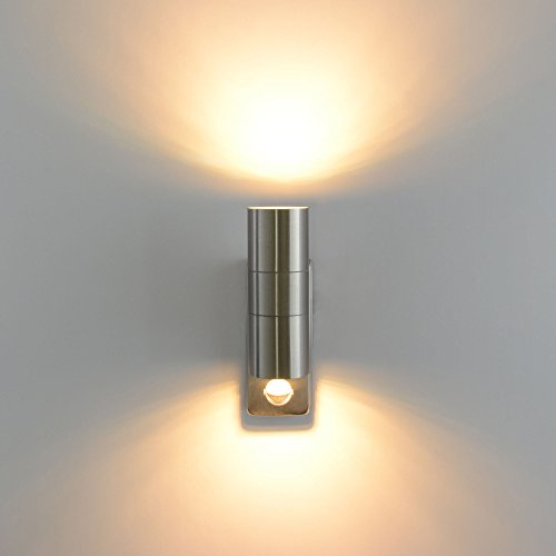 Außenleuchte Außenlampe Edelstahl Wandleuchte mit Bewegungsmelder 109E Eingangsleuchte Lampe - 5