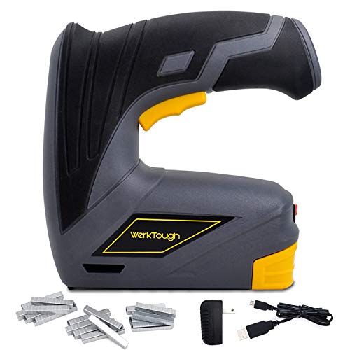 Powerland CSG01 Agrafeuse sans fil 3.6/4v agrafeuse électrique cloueur USB Chargeur avec avec 1000 agrafes (type 53, longueur 8 mm)