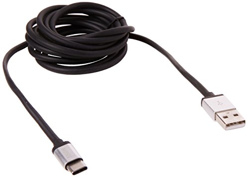 ssdn u2 C6mt 200 cm funda para cable de carga y sincronización USB-C, negro
