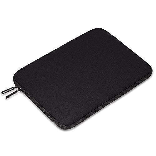 MoKo MacBook 12″ / Surface PRO 3 Sleeve Hülle – PU Leder Laptoptasche Notebooktasche Hülle Schutzhülle Ledertasche Wallet Case Leather Aktentasche mit Karten-Slot, Schwarz - 3