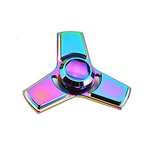 HENGSONG Colourful Hand Spinner Stress Relief Toy with Box Aluminum Alloy EDC Fidget Toy Stress Reducer Made Bearing Focus Anxiety Relief Toys for Killing Time
