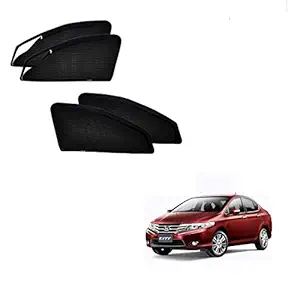 Kozdiko Zipper Magnetic Sun Shades Car Curtain for Honda City Ivtec(2010-2014)