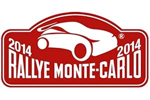 PEGATINEA Autocollant plaque Fia WRC Rallye DE MOTECARLO 2014 PR400 Rallye Monte-Carlo
