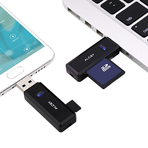 Micro USB OTG auf USB 3.0 Adapter, Alcey SD / Micro SD Kartenleser mit Standard USB & Micro USB Stecker für Smartphones / Tablets mit OTG Funktion - 7