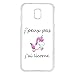Lapinette Coque Rigide pour Samsung Galaxy J5 2017 avec Motif Licorne Humour J peux Pas