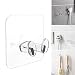 Produktbild AOMEES Sockel Haken Kunststoff Wandkleber Netzstecker Mehrzweck Haken Transparent Kunststoff Paste Haken Wand montiert Steckdose Halter wandhaken Home Office (12 Pack)