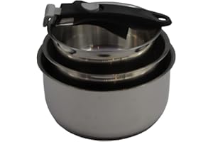 Lot 3 Casseroles 16/18/20cm Schumann Professionnel I Compatible Tous Feux Dont Induction I Acier Inoxydable I Manches Amovibles en Silicone I Couvercles Non-Inclus