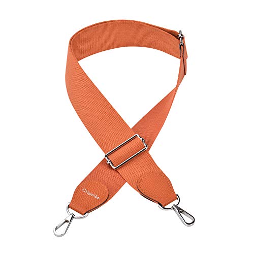 Preisvergleich Produktbild CtopoGo Universal Ersatz Schultergurt Abnehmbarer weicher, gepolsterter verstellbarer Gürtel mit Metall-Drehhaken für Gepäck Duffel Bag Laptop für Gepäck Computertaschen (Orange)