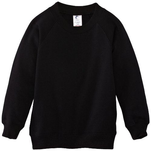 Trutex Limited 260G Crew Neck, Sudadera para Niños, Negro, 12 años (Talla del fabricante: XS)