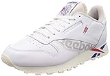 Hombre Reebok Cl Leather Mu, Zapatillas de Gimnasia para Hombre, Blanco (White/Dark Royal/Red), 44 EU