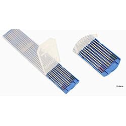 SenTECH TIG Soudage mixte 1,6 x 175mm, Électrode en Tungstène, 2 Tungstène Pur + 2 pièces 2% de Cérium + 2 pièces 1,5% de Lanthane + 2 pièces 2% de Lanthane + 2 pièces 2% de Thorium