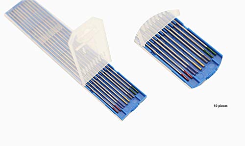 SenTECH TIG Soudage mixte 1,6 x 175mm, Électrode en Tungstène, 2 Tungstène Pur + 2 pièces 2% de Cérium + 2 pièces 1,5% de Lanthane + 2 pièces 2% de Lanthane + 2 pièces 2% de Thorium