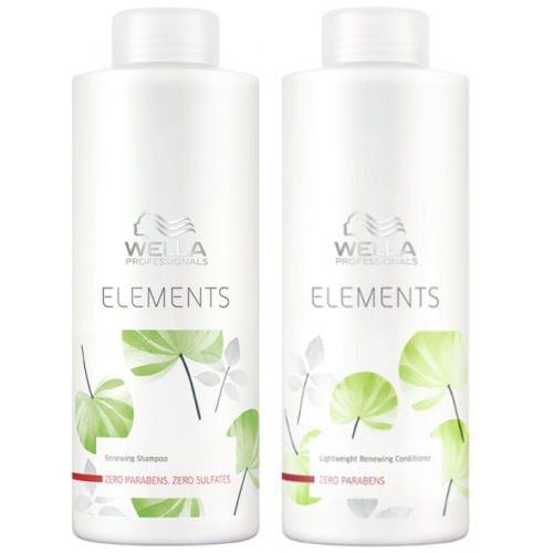Wella Elements Organic Renewing Shampoo + Lightweight Renewing Conditioner 1000ml