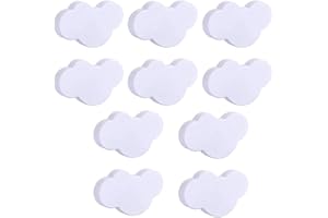 GCROET Weiche Gummiknöpfe, 10 stücke Cartoon Wolke Form Schrank Knöpfe Griffe, Kinder Niedliche Schubladenknöpfe, Kinder Schublade Griffe Kinder Cartoon Kunststoff Möbelknöpfe mit Schrauben