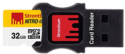 Strontium SRN32GTFU1C Nitro 466X 32GB microSDHC UHS-1 Memory Card mit Adapter und Reader - 6