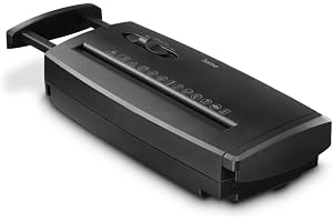 Hama Klassisk S60 papperskvarn, 6 A4-ark per gång, dokumentförstörare med teleskopisk arm för papperskorgar, säkerhet P2 T2 E2