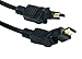 Produktbild 3m professionelle superschnellen HDMI mit Ethernet (aka v1.4) Kabel mit 180 Grad drehbaren Stecker - Schwenk - Audio - Video - 1080p und höher - 24 Karat vergoldete-3d - 4k x 2k-Auflösung (Full HD & beyond) - b