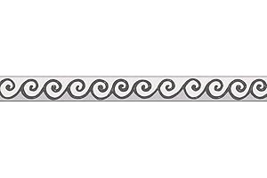 A.S. Création 303461 selbstklebende Bordüre Only Borders 9 Borte, 1 Stück, Schwarz, Weiß