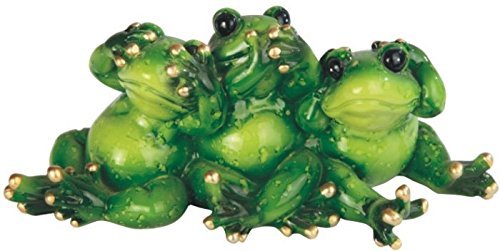 George S. Chen Imports SS-G-61183 See No Speak No Hear No Evil Frogs Figurine, 8 by George S. Chen Imports